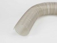 Suction and ventilation polyurethane hoses with temperature resistance up to 104°C.