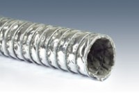 Industrial double layer hoses resistant to temperature up to +500°C