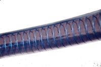 Chemical resistant flexible hose made of PVC reinforced with steel wire