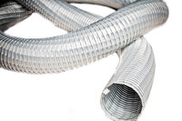 Chemical resistant metal stainless steel hoses with sealing type D