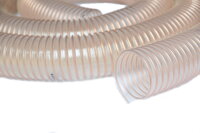 PVC industrial hoses, very flexible, lightweight, chemical resistant.